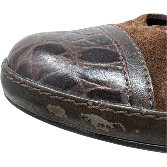 INDIGO by Clarks Brown Suede Mary Jane Spool Heel Pumps - Picture 10 of 11